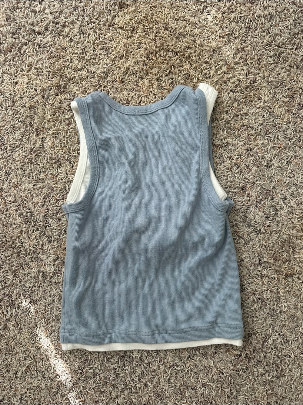 Daily Drills Light Blue Ribbed Tank - Picture 3 of 3